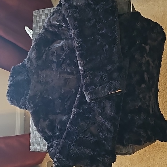 Girls NorthFace Reversible jacket zip up - Picture 7 of 9